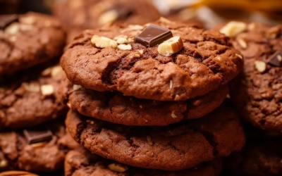 Vegane Schokoladen-Nuss-Kekse