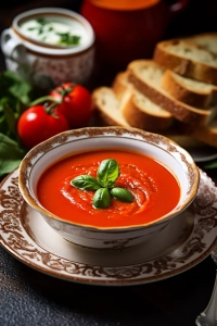 vegane tomatensuppe