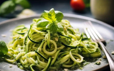 Zucchini-Spaghetti (vegan)