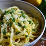 Linguine mit Zitronen-Artischocken-Sauce