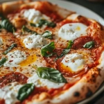 Margherita-Pizza mit veganem Mozzarella