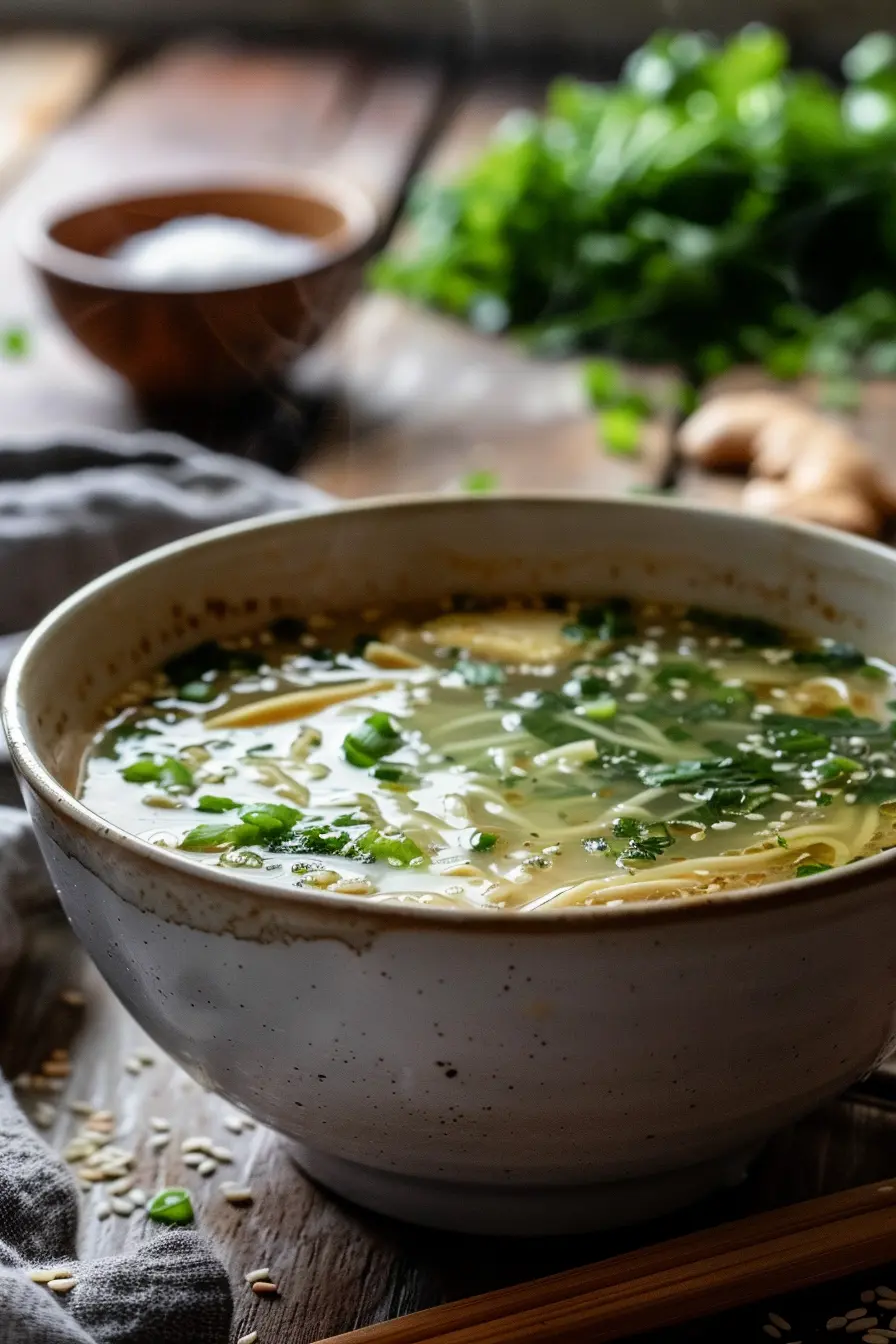 Vegane Miso-Ramen-Brühe