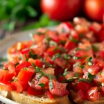 Knoblauch-Bruschetta mit gegrillten Tomaten2
