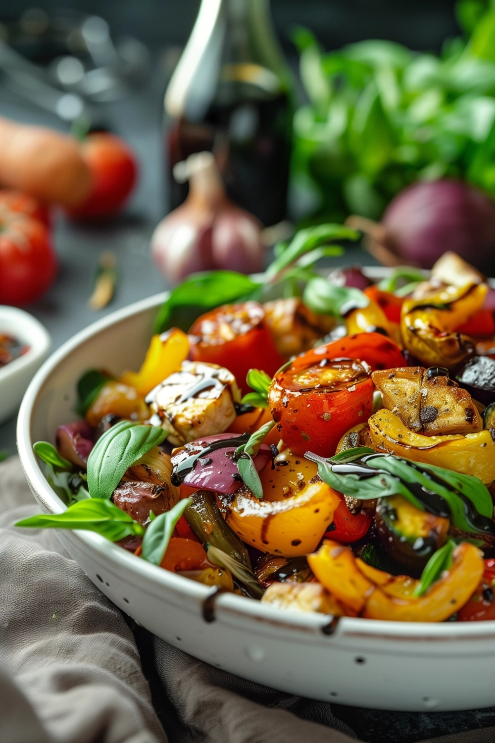 Gerösteter Gemüsesalat mit Balsamico