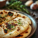 Veganes Naan-Brot vom Grill